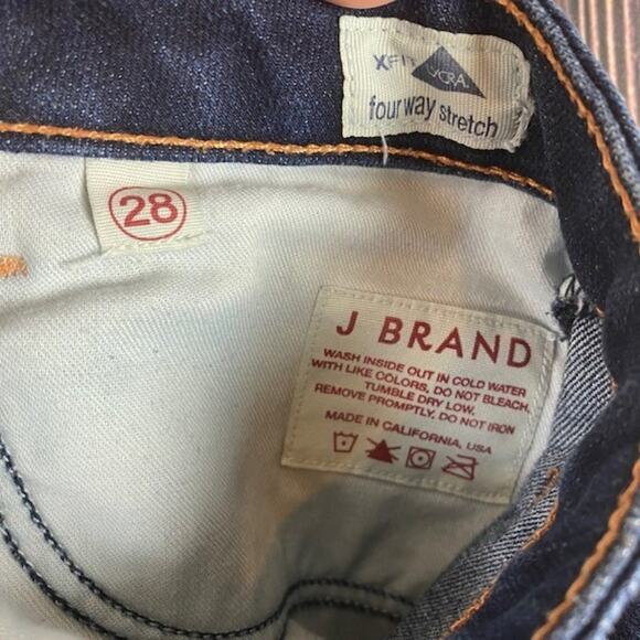 J Brand Women's Bardot Indigo Dark Wash Straight Skinny Leg Jeans Size 6 - Picture 6 of 8